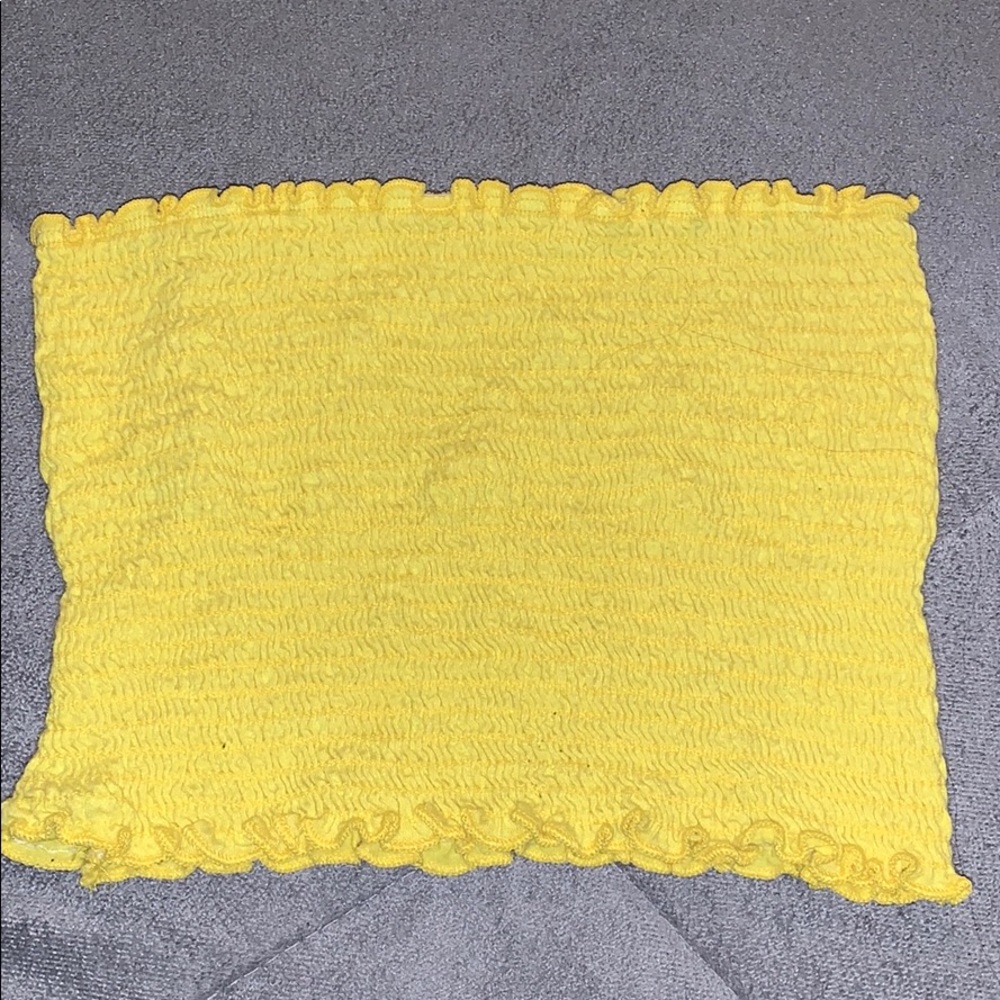 Yellow tube top